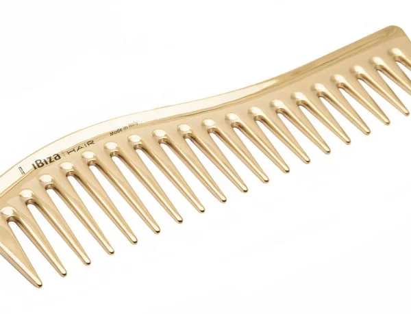 Ibiza Hair Češalj zlatni Wave